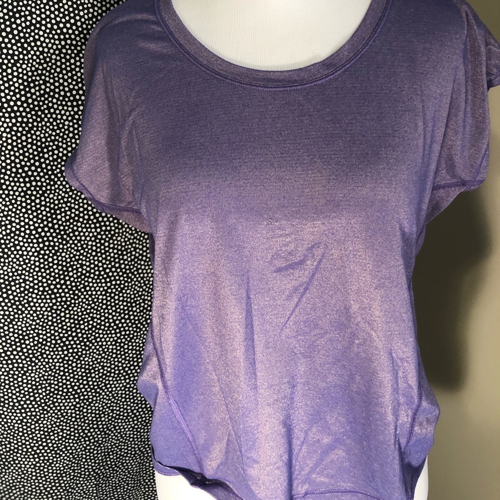 Lululemon purple workout tee